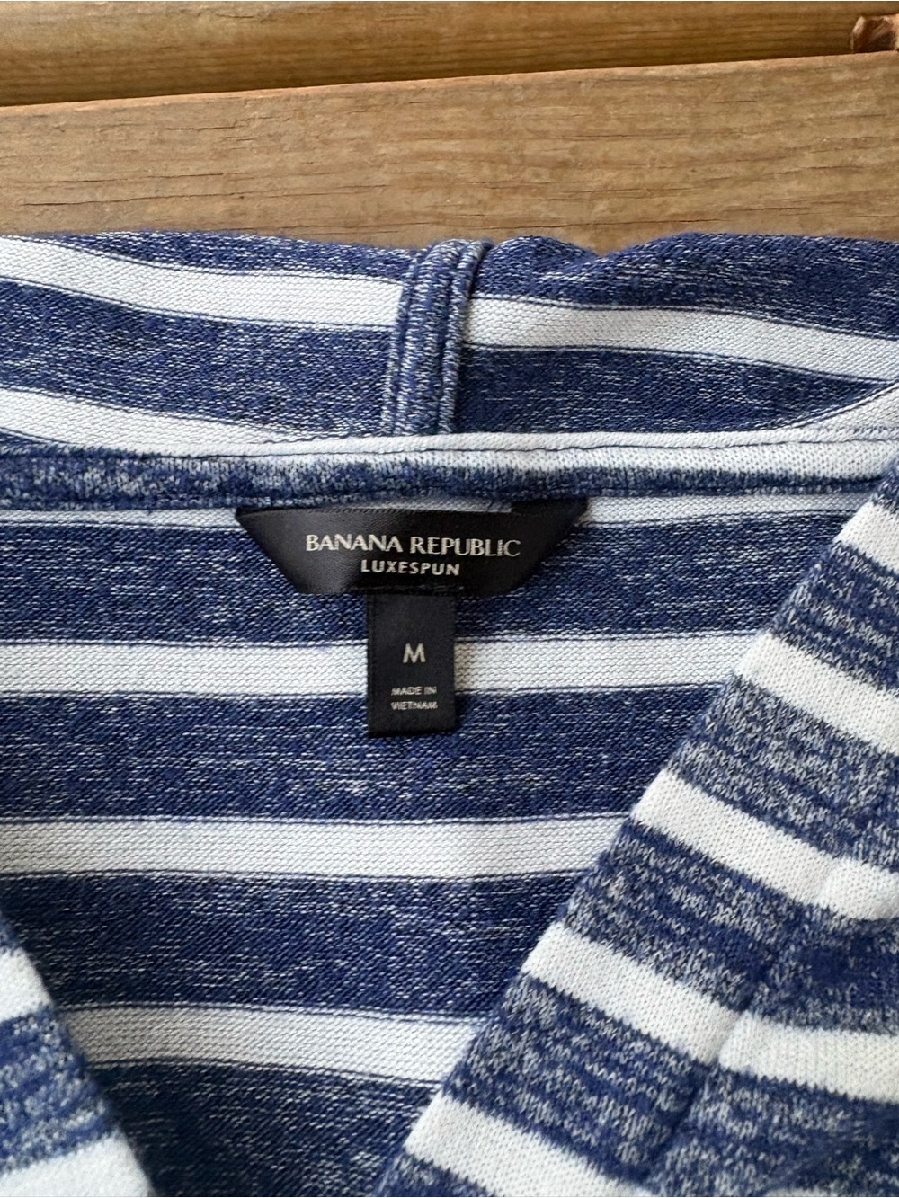 Banana Republic Blue and White Striped Sweater